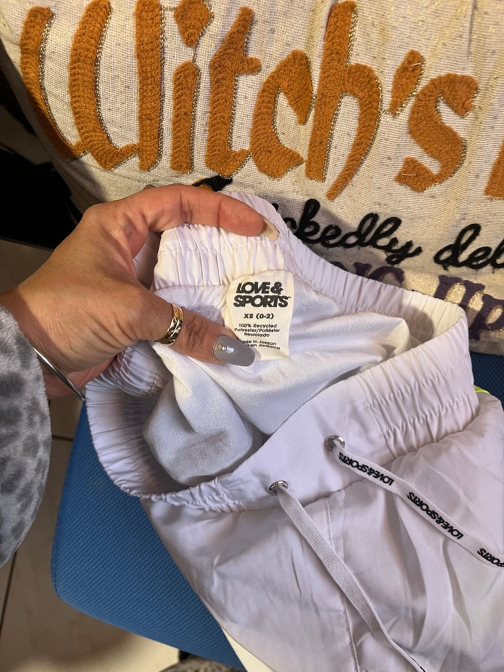 Kids White Swim Shorts with Drawstring